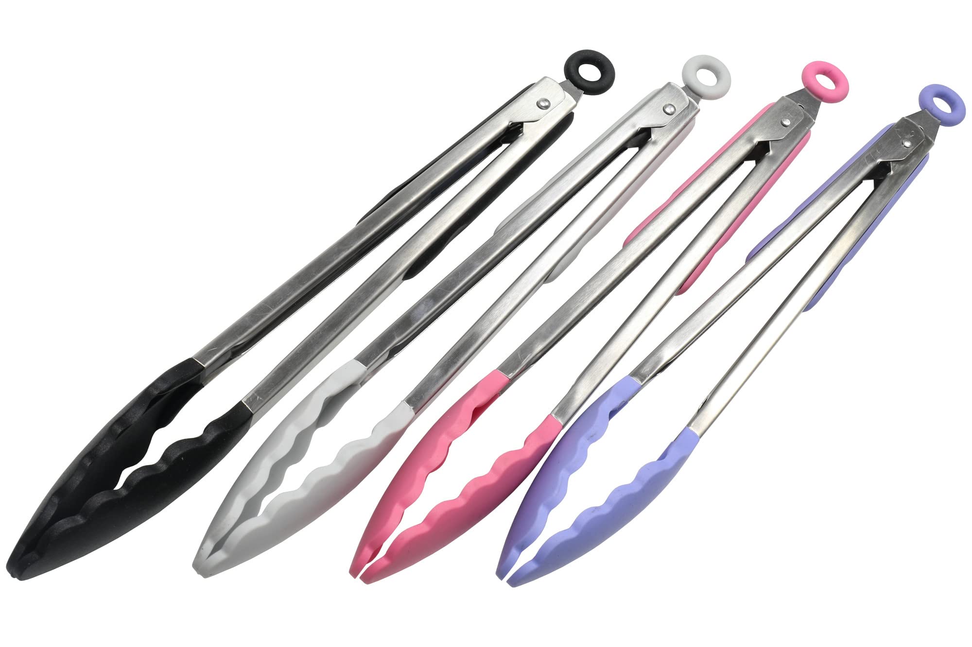 Chef Craft Premium Silicone Pinze da Cucina, Nero