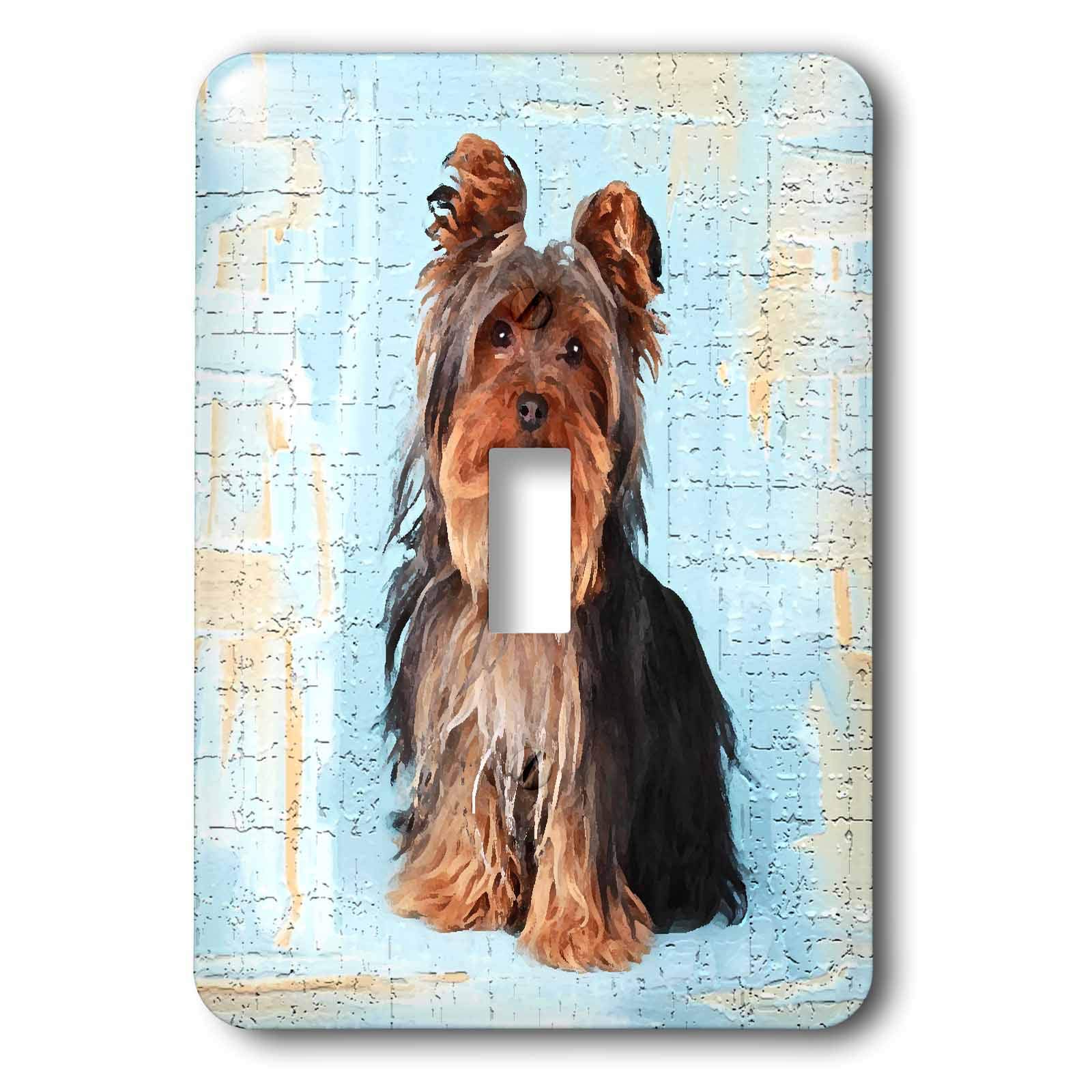 Interrupteur Yorkshire Terrier 3dRose cadeau idéal pour amoureux des chiens