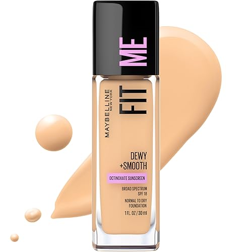 Miniatura 9 de Maybelline Base líquida Fit Me Dewy + Smooth Liquid Foundation, beige (Sandy Beige), 1 unidad (el embalaje puede variar)