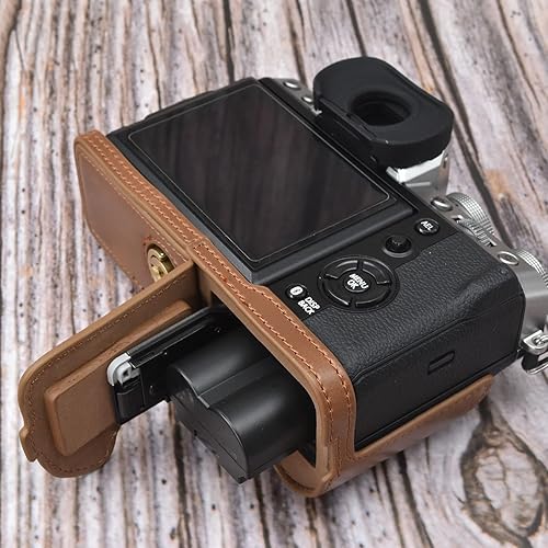 Miniatura 4 de Rieibi Fuji XT5 - Funda de piel sintética para cámara digital Fujifilm X-T5, funda protectora para Fuji XT5 X-T5, color negro