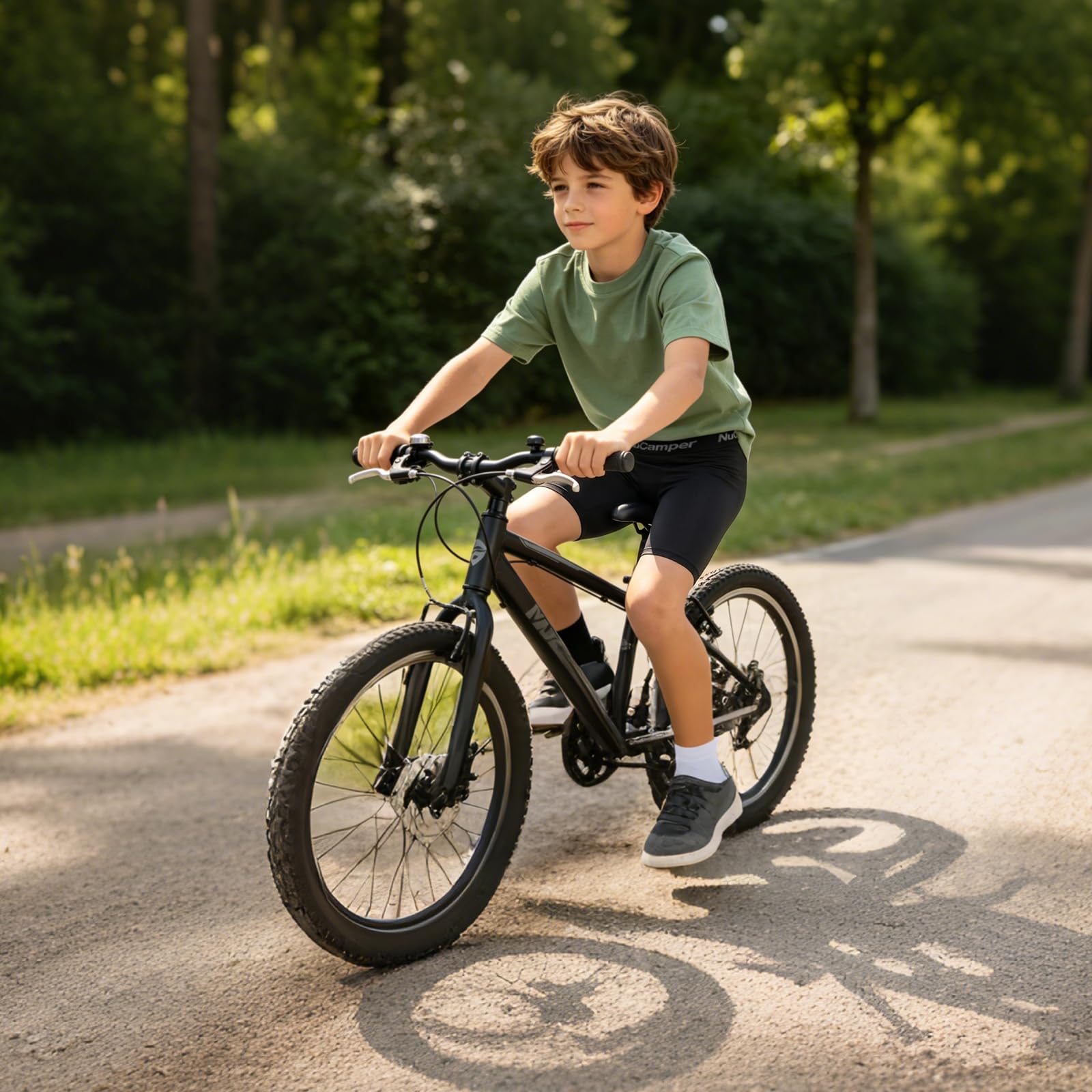 NuCamper Pantalones Cortos de Compresión para Niños Transpirable Deportivo Ropa Interior Fútbol Rugby Running Ciclismo