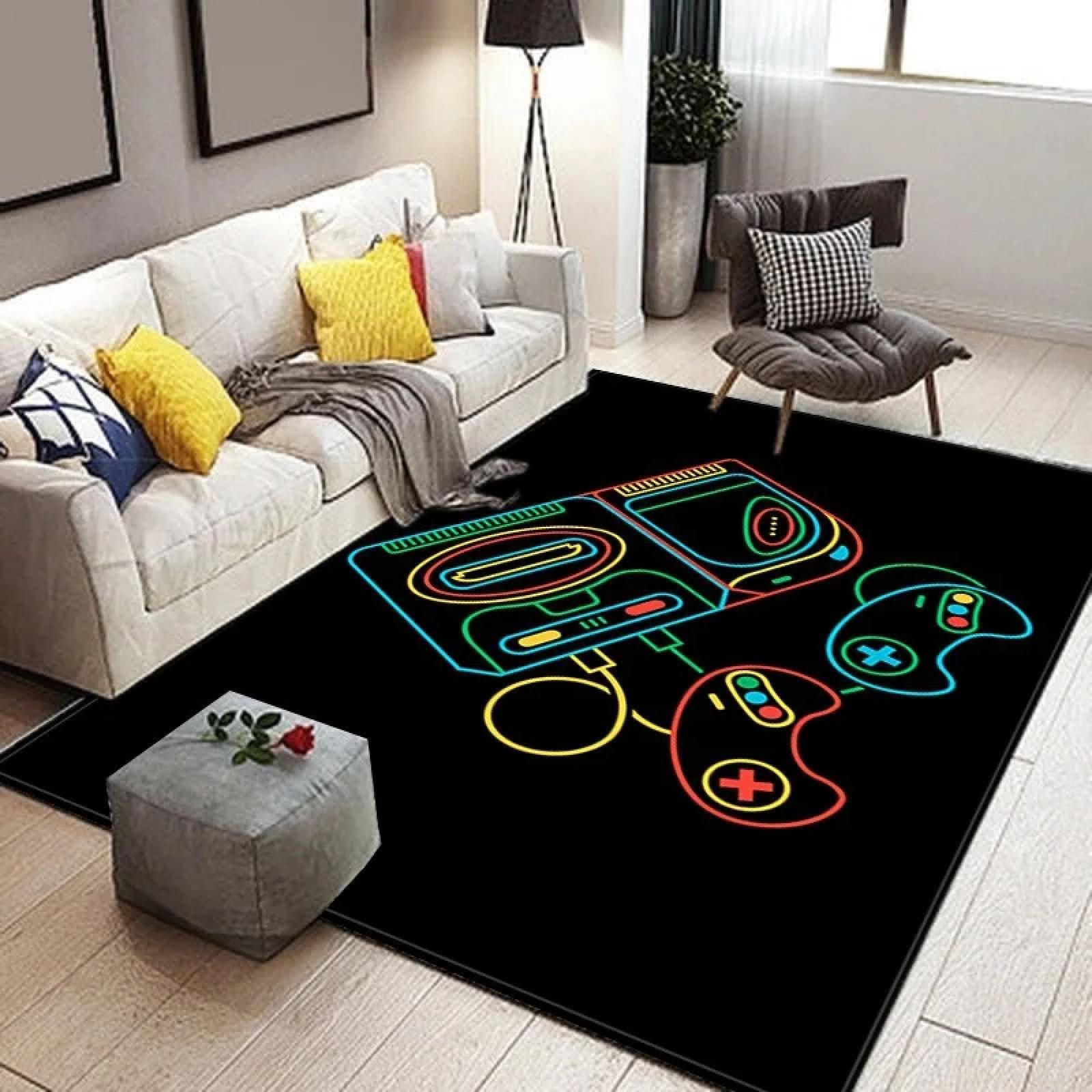 Tapis en flanelle 3D contrôleur de jeu aux finitions haut de gamme