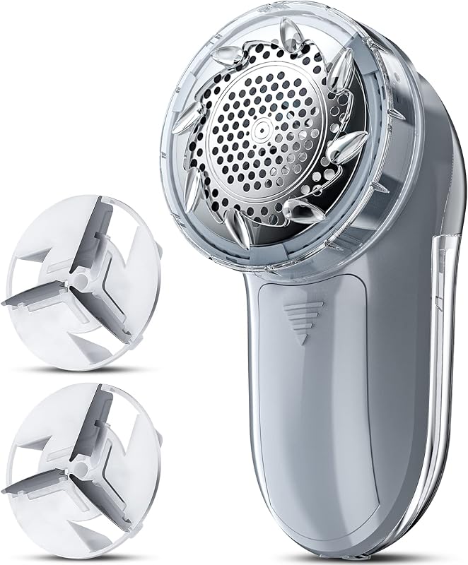 Fabric Shaver, Lint Shaver, Sweater Shaver for Clothes, Gray | Compact one-button design refreshes clothes quickly and fits easily in a bag for home, office or travel