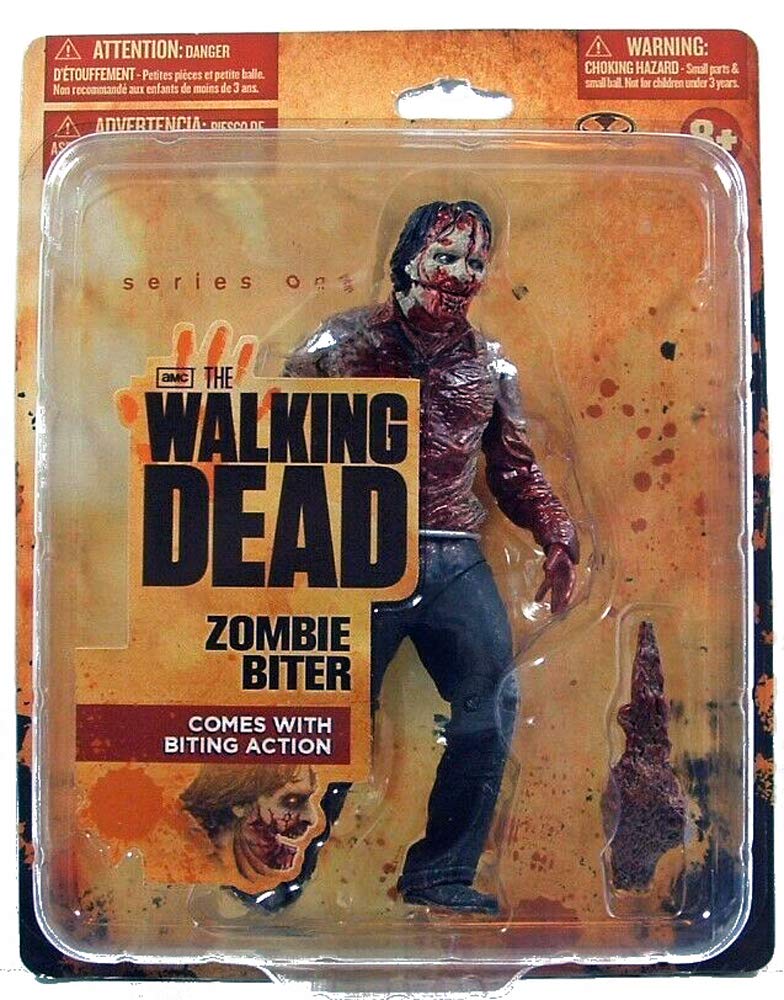 The Walking Dead McFarlane AMC TV Serie 1 – Short Card Action figura – Zombie Biter (with Biting Action)