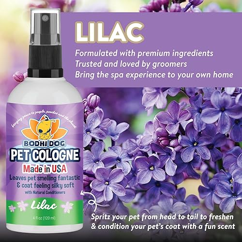 Vista 46 de Bodhi Dog - Colonia natural para mascotas, aerosol corporal prémium para perros y gatos, aroma limpio y fresco, cualidades de acondicionamiento
