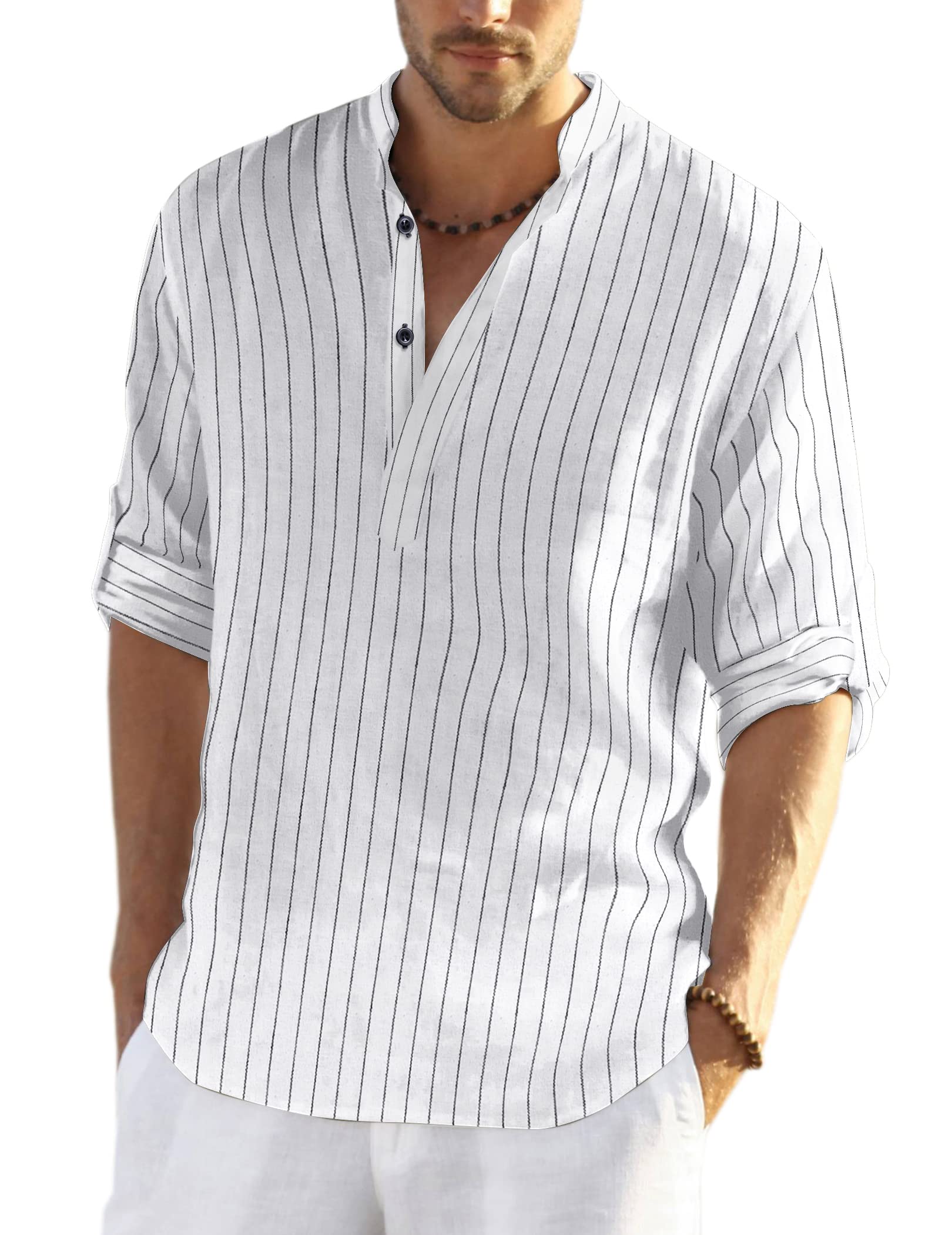 COOFANDY Camisa Hombres