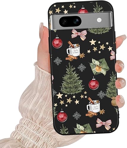 Aoldimu Merry Christmas Phone Case for Google Pixel 7a (5G) 6.1",Xmas Pattern wi