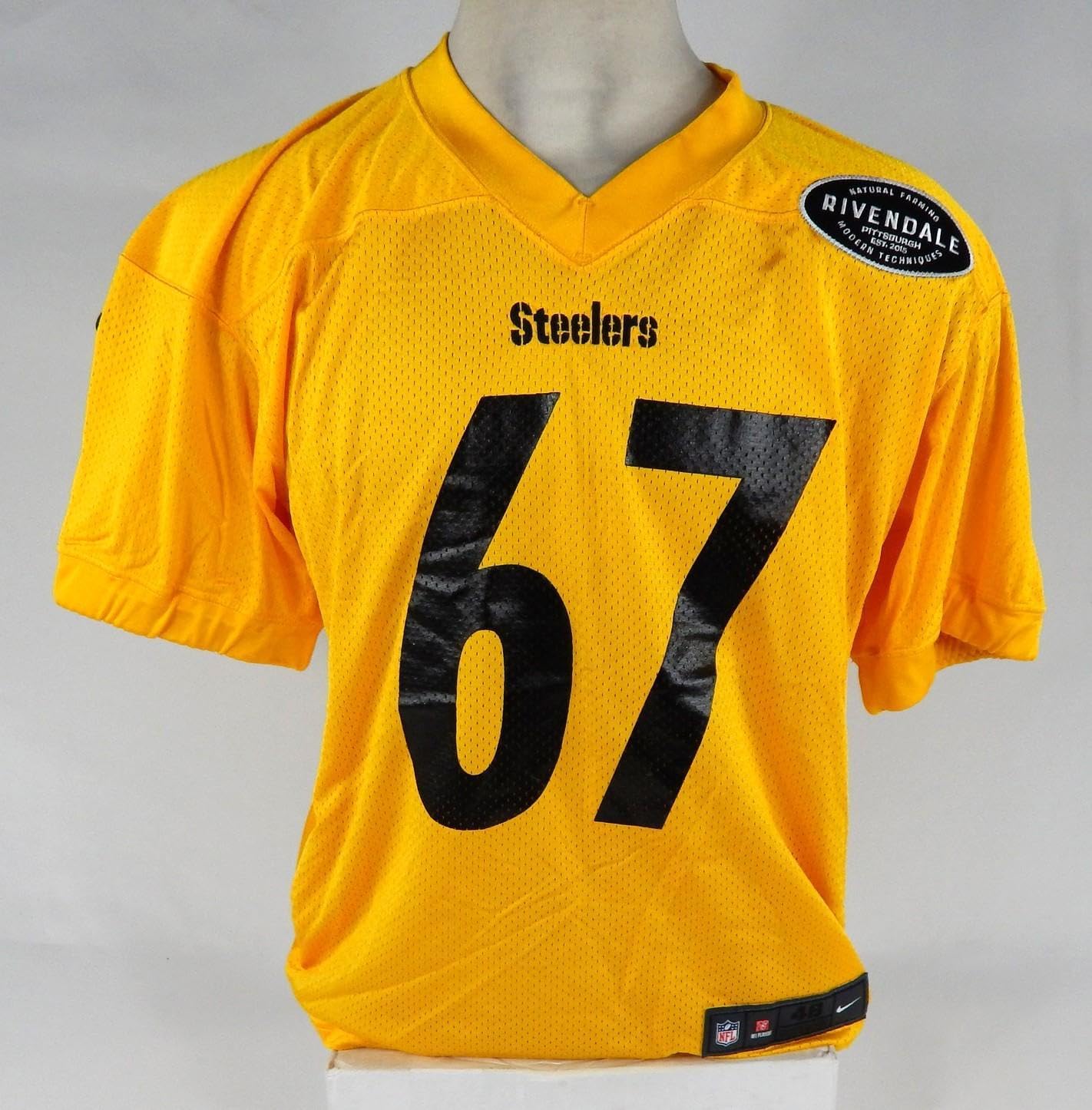 2017 Pittsburgh Steelers BJ Finney #67 Game Issued Practice Jersey - Unsigned NFL Game Used Jerseys