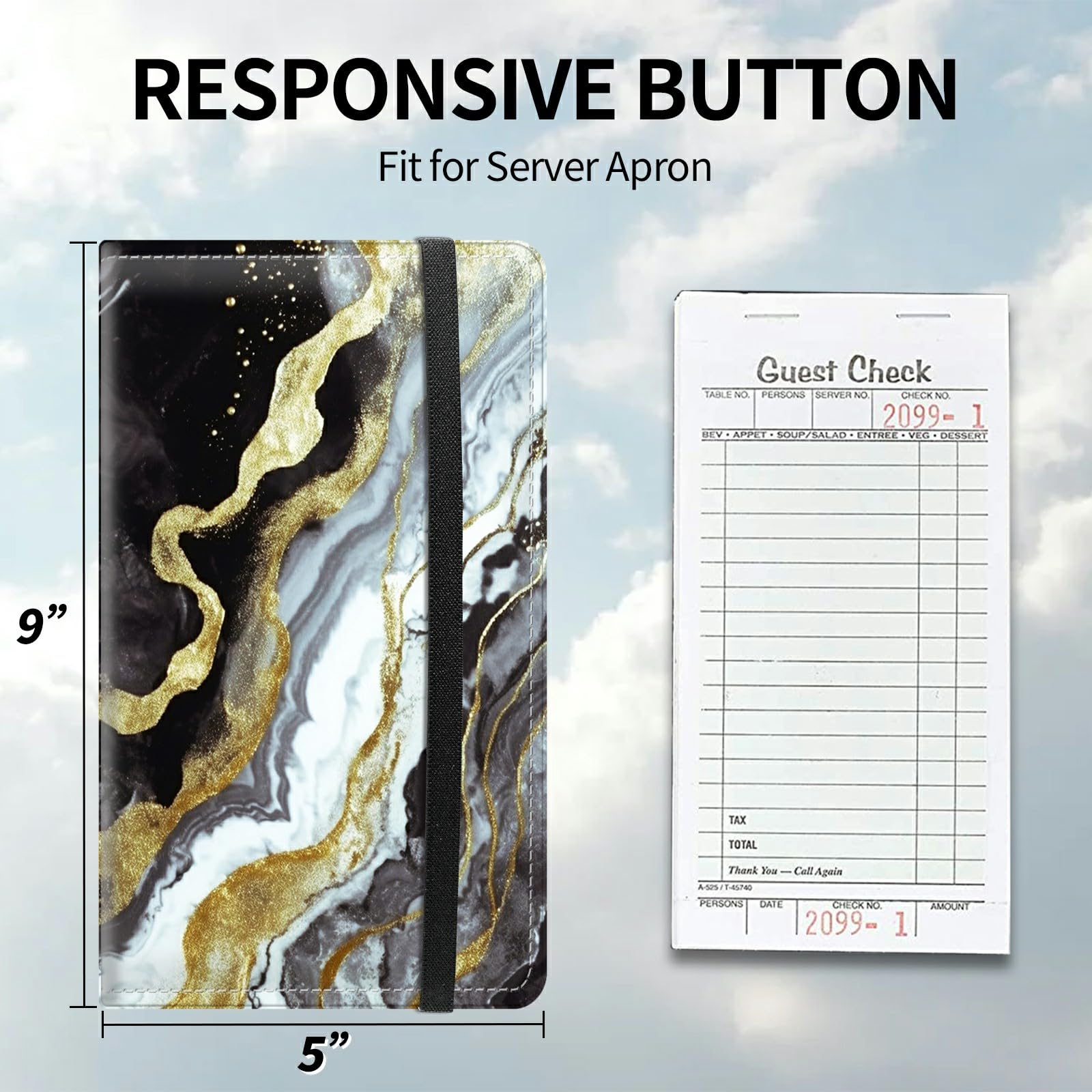 Waiter Book Server Wallet-9 x 5