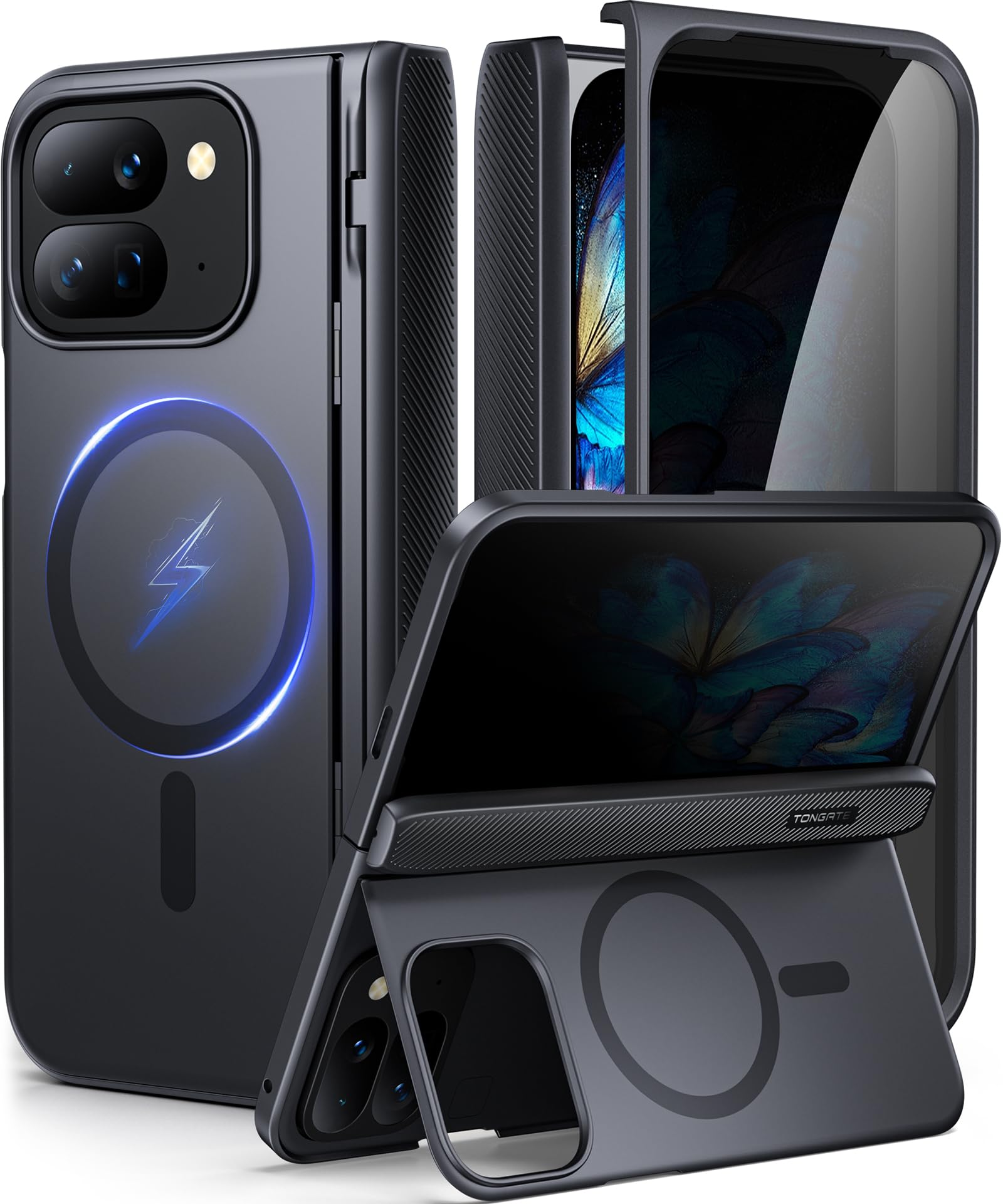 Amazon.co.jp: TONGATE マグネット式 Google Pixel 9 Pro Foldケース