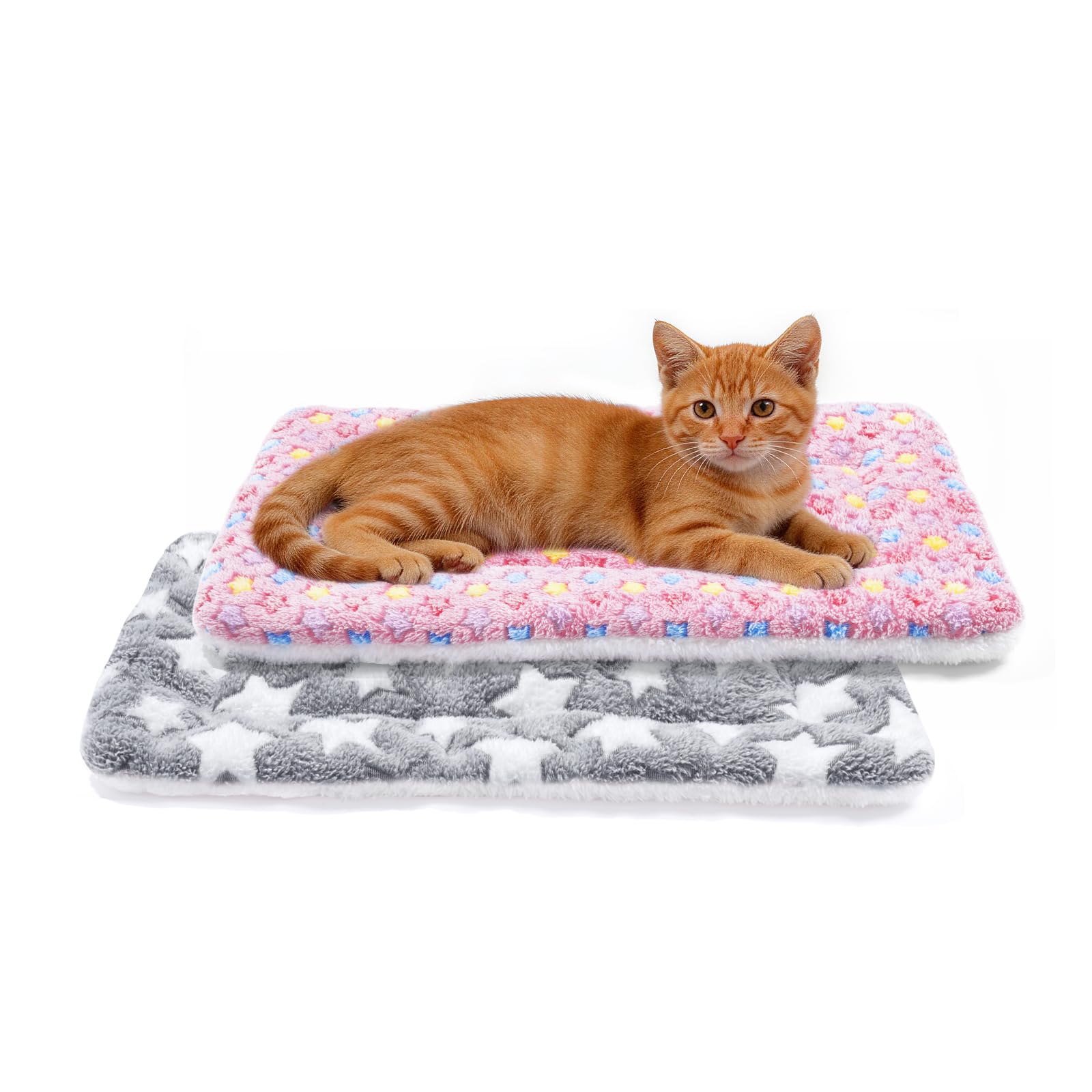 MORA PETS Cat Blanket 2 Pack 18 Inch for Indoor Cats