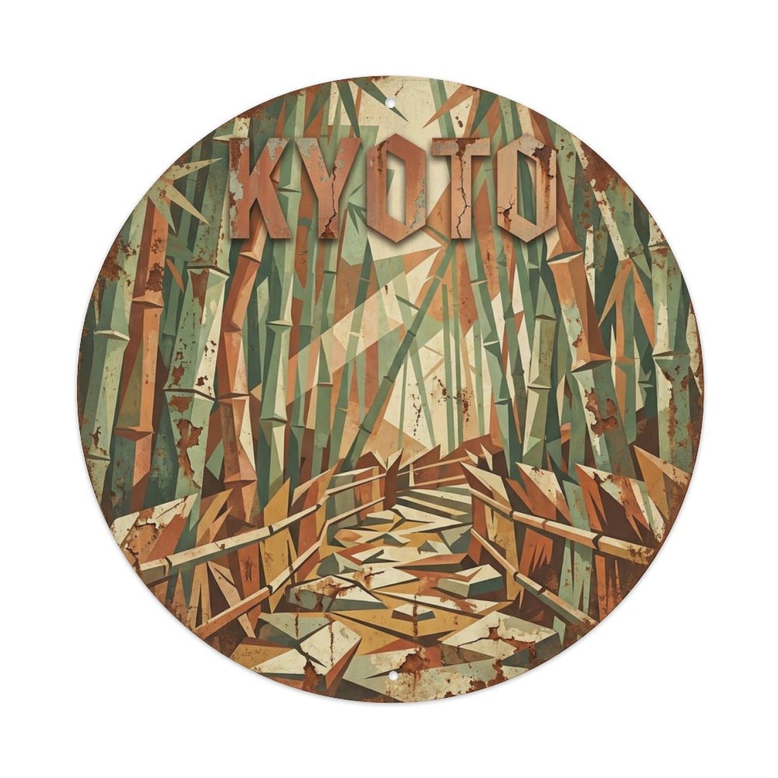 Kyoto Japan Ancient City Timeless Heritage Journey Metal Tin Sign