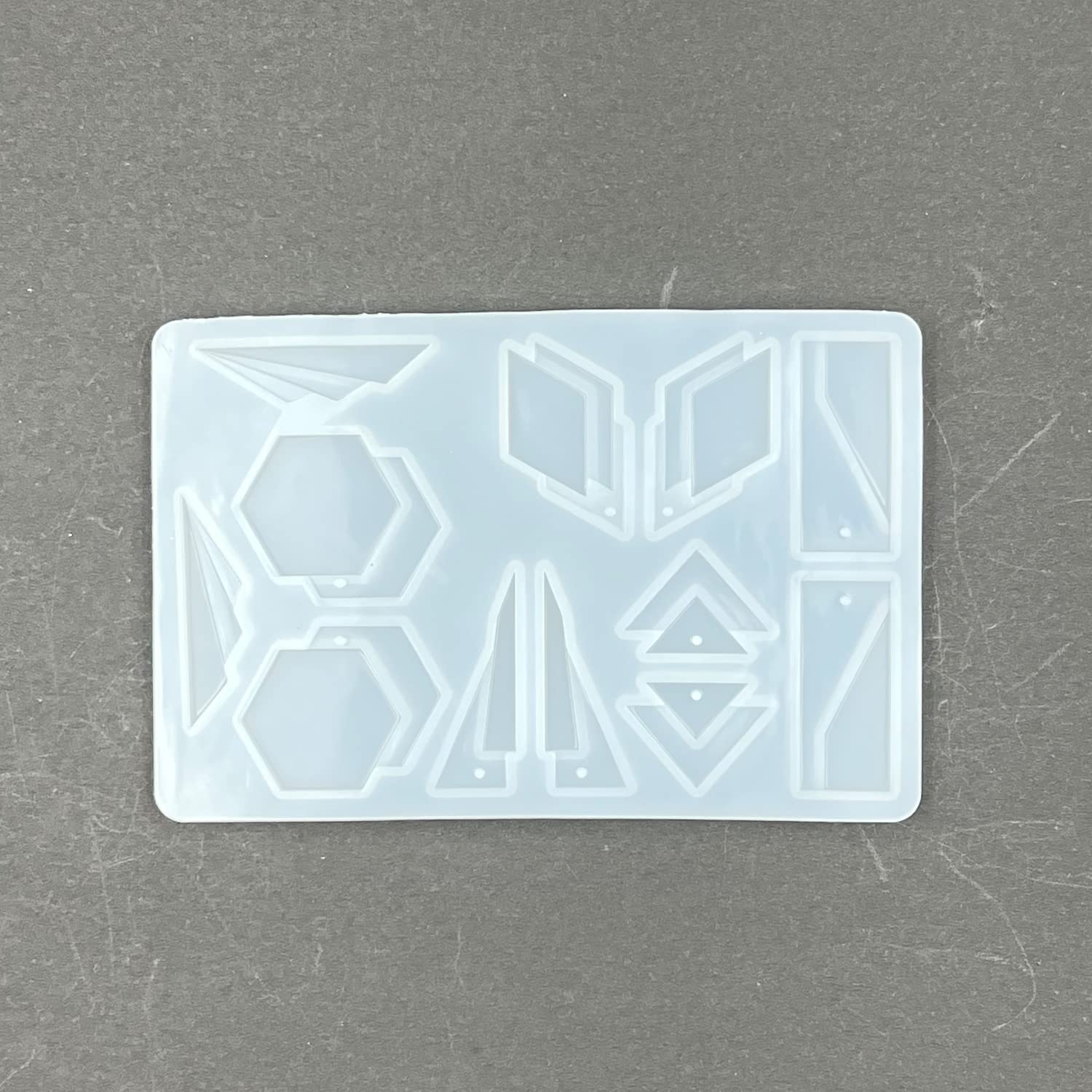 SS Art Land Polygon Combo Earring & Jewelry Silicone Mould | Multipurpose DIY Epoxy Resin Casting Mold for Pendant, Frame & Craft – 1 PC