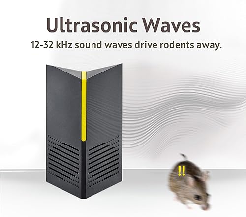 Miniatura 3 de Repelente ultrasónico de roedores Bluetooth enchufable para interiores, repelente de roedores para el hogar, cocina, oficina, almacenamiento,