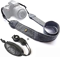 Vista 8 de Correa Alled para cámara, para usar en el hombro o cuello, suave estampado retro y colorido, ideal para cámaras DSLR Nikon, Canon, Sony, Olympus