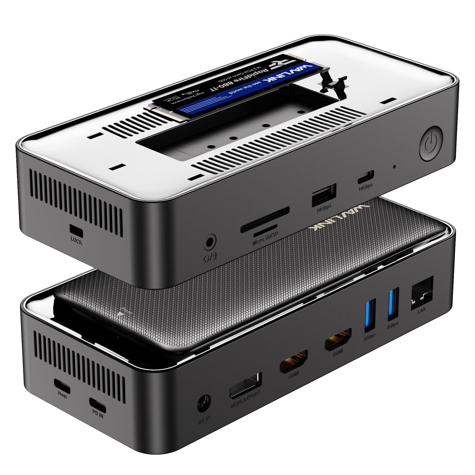 Amazon.co.jp: WAVLINK ドッキングステーション 13in1 USB-C ハブ M.2