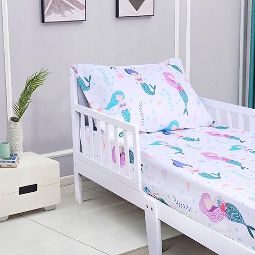 Miniatura 3 de Cloele Juego de ropa de cama para niños pequeños, juego de sábanas de 2 piezas para niños, incluye sábana bajera y funda de almohada reversible,