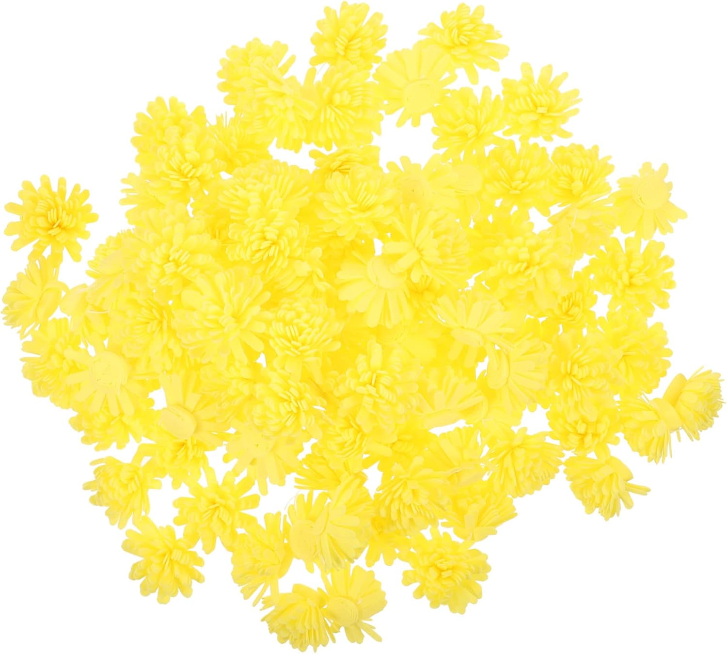 100pcs Artificial Chrysanthemum Aroma Diffuser Flowers PE Foam Decorative Flower for Home Office Bathroom Small Essential Oil Diffuser Accessories