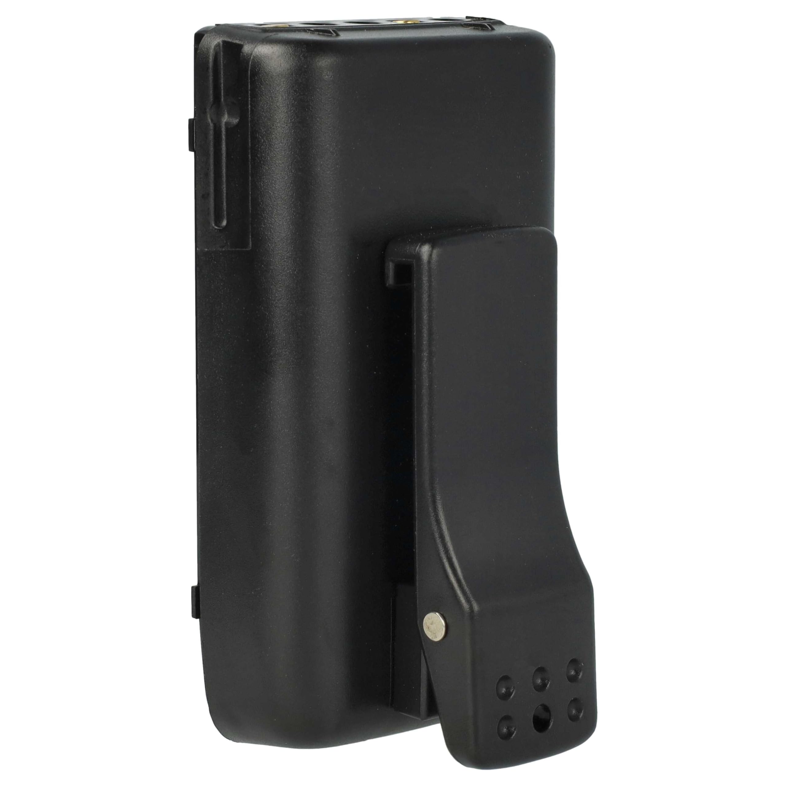 vhbw 2 x bateria kompatybilna z radiem Vertex Yaesu FT50R, FT-10R, FT40R, FT10R, FT-40R Radio (2000 mAh, 7,2 V, NiMH) + klips