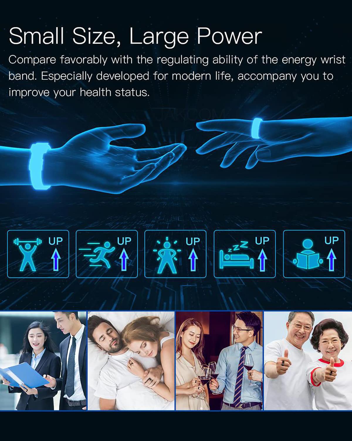 NOGRAX R5 Smart Ring, Anello Multifunzione, Smart Ring Nuovo Dispositivo indossabile Lettore IC/ID/NFC, 6 Carte RFID Integrate e 2 Pietre sanitarie, Compatibile con iOS e Android M S