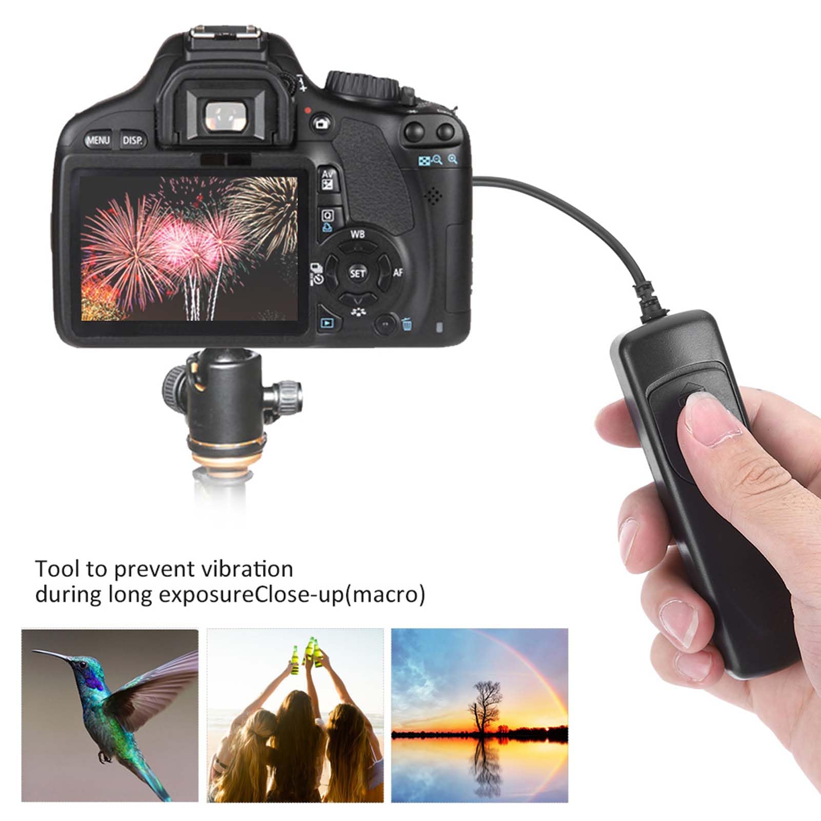 Télécommande de déclencheur, pour 1200D 1100D 1000D 700D 650D 600D 550D 500D 450D 400D 350D 300D 100D 60D 70D