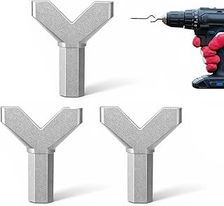 3 PCS Y Shape Cup Hook Driver Y Cup Driver Installer Remover Wing Nut-Driver Bit Cups Hooks Drill Bit Hook-Driver for Wall Kitchen Ceiling Installing