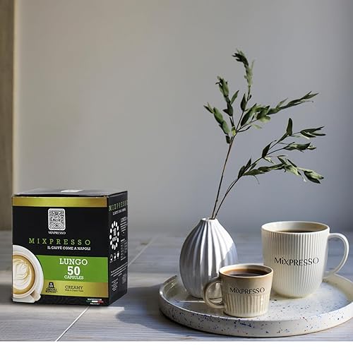 Miniatura 9 de Mixpresso Cápsulas de café expreso compatibles con cafeteras Nespresso Original, cápsulas de café de una sola taza, café 100% italiano, café Lungo