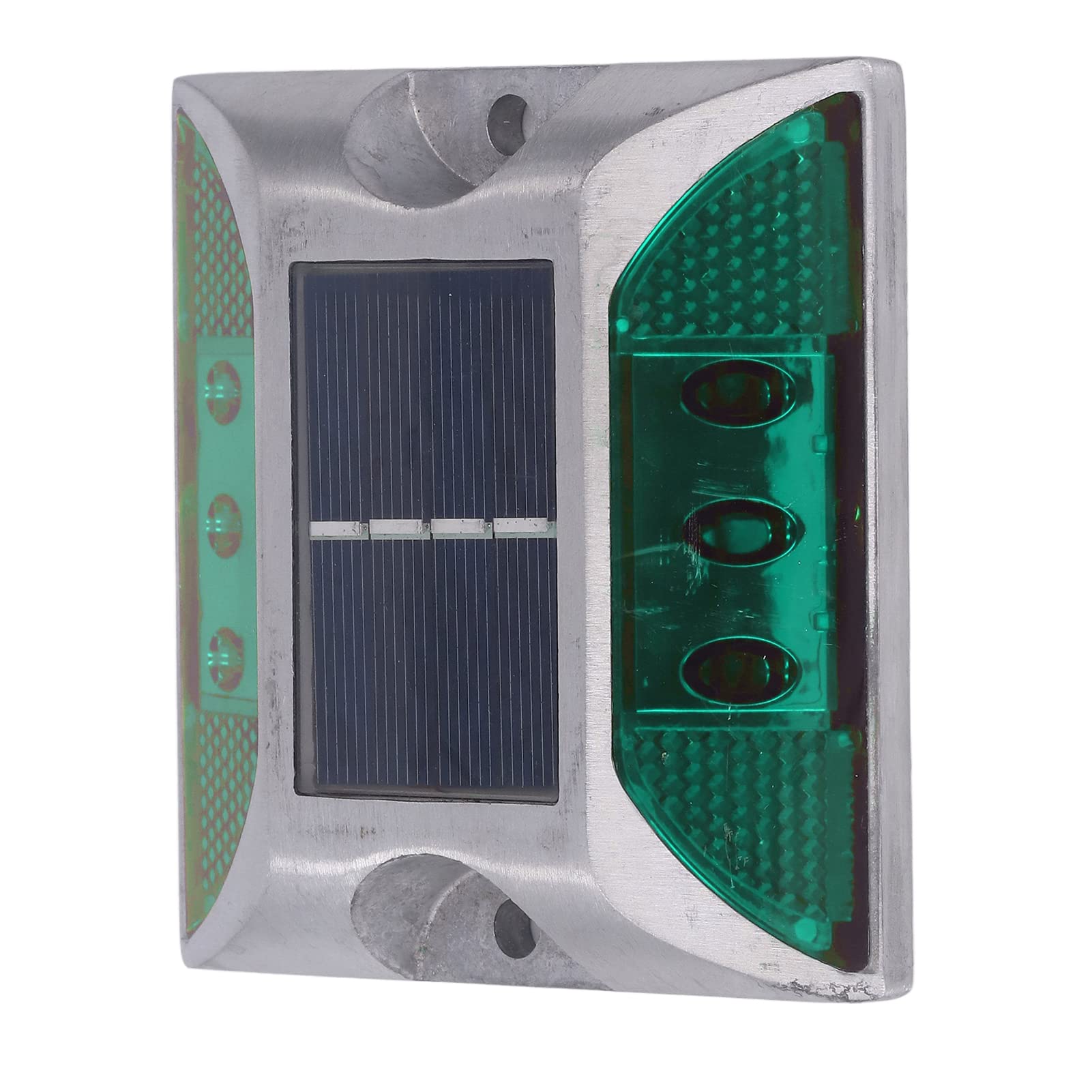 Lampe Solaire de Pont en Alliage d'Aluminium, Goujon de Route Solaire étanche avec Panneau Silicium Monocristallin pour Trottoir