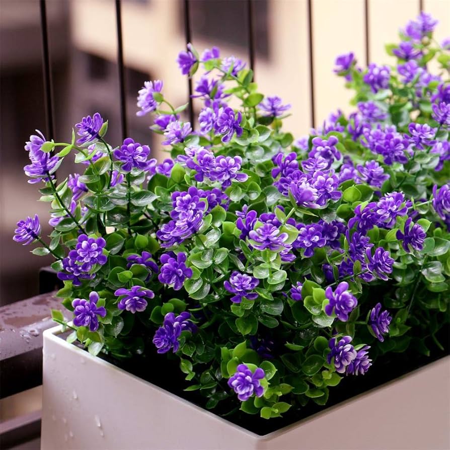 plastic flowers outdoor