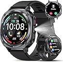 TIMU Military Smart Watches for Men(Answer/Make Calls), 1.39" HD Fitness Watch, 24/7 Heart Rate Sleep Monitor, Smart Watch for Men,114+ Sport Modes, IP68 Waterproof Smartwatch for Android iOS, 30Day, Black