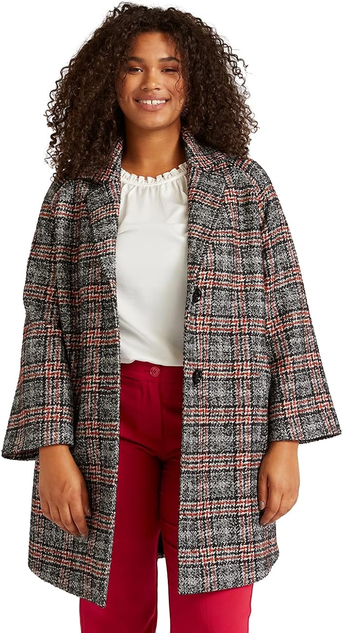 FIORELLA RUBINO: Cappotto Invernale Icon Chiusura a Bottoni per Taglie  Curvy Grigio. 56 (47) Stagione Autunno Inverno 2021. : Amazon.it:  Abbigliamento