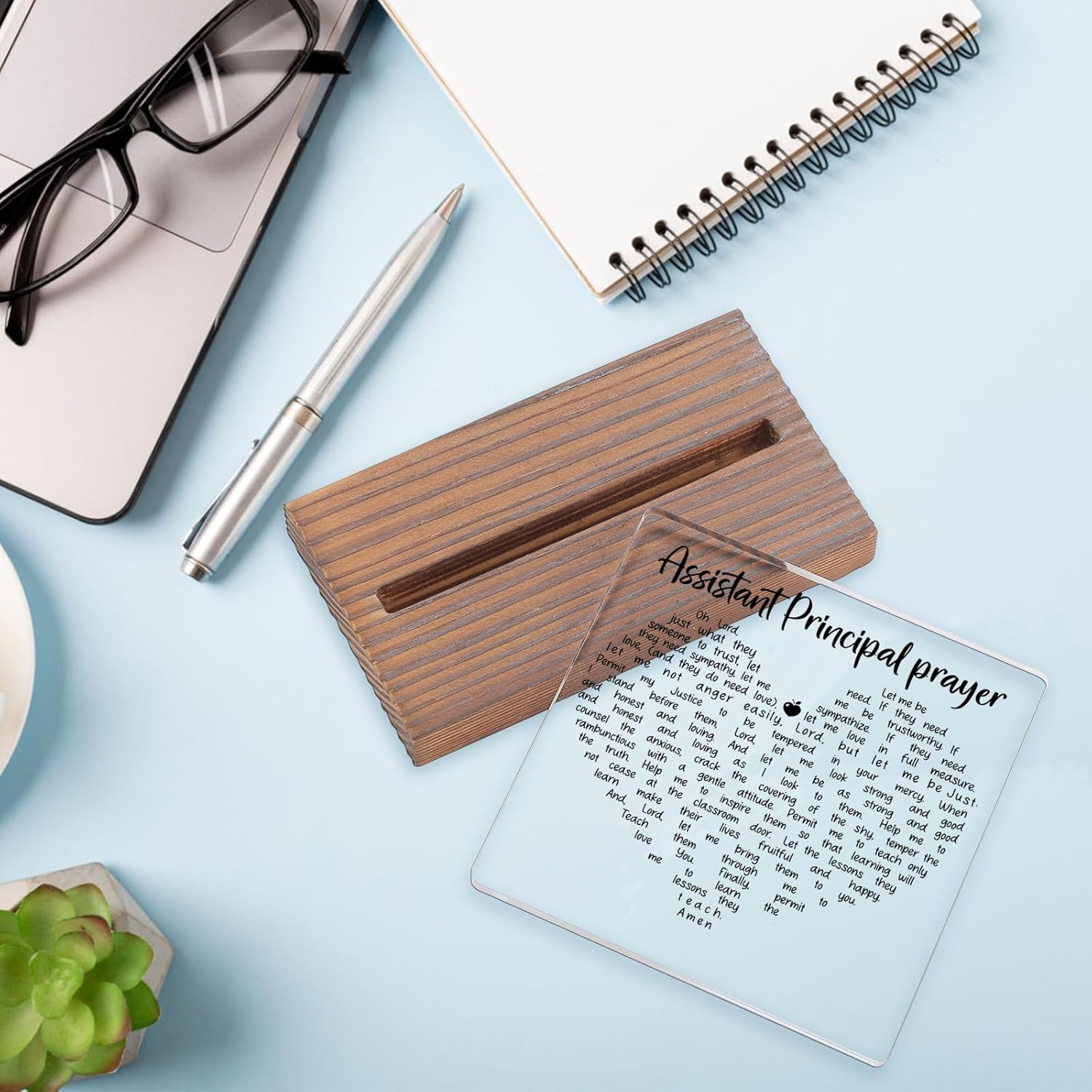 Assistant Principal Prayer Desk Decor Sign, Inspirational Christian Gift for School Leaders and Educators, Faith-Based Prayer Plaque for Office, Graduation or Administrator Appreciation Gift EC258 - Image 5