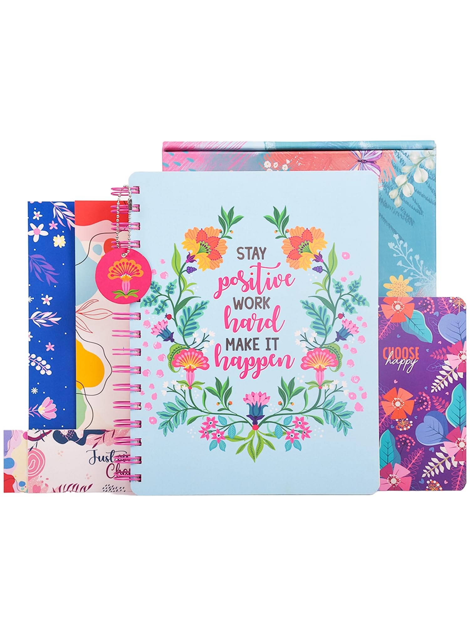 Doodle I The Happiness Planner I B5 Planner + 64 Pages Pocket Book+ 250+ Stickers and Free Premium Gift Box | Tear Away Note Cards & Quote Cards | Activity Pages | To do lists I 268 Pages I 80 GSM I Wiro Bound (Happiness Mantra)