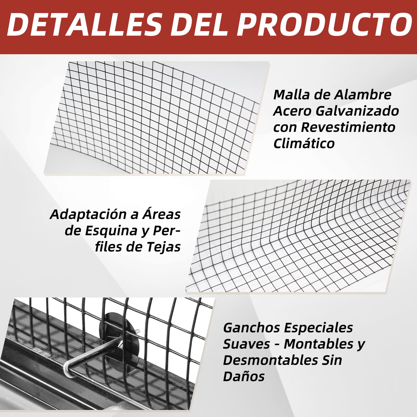 Red de protección contra pájaros para paneles solares, 30 m x 20 cm, revestimiento de PVC, inoxidable, incluye 100 bridas