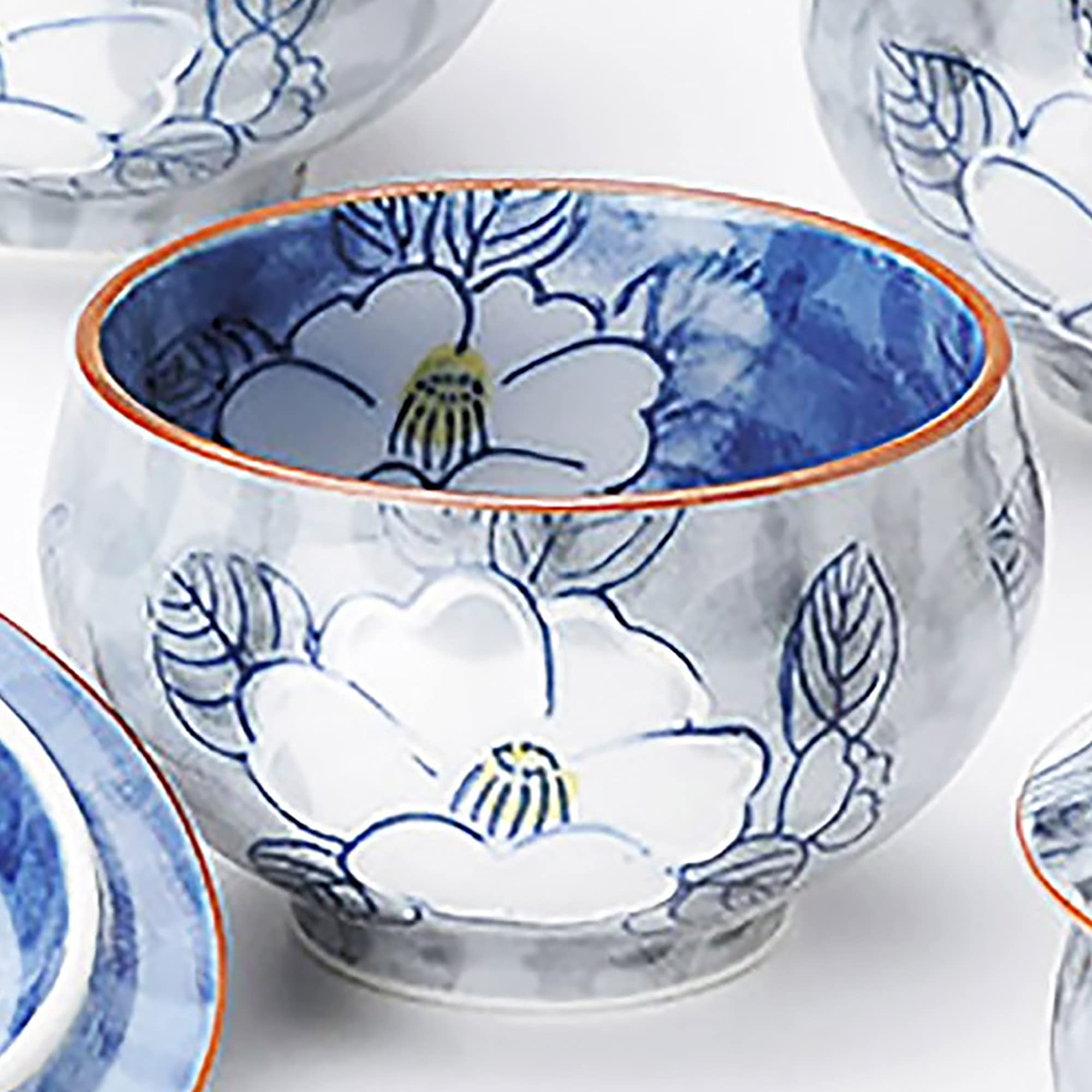 Amazon.com: 西日本陶器Ichinzan Tea Flower Set : 居家與廚房