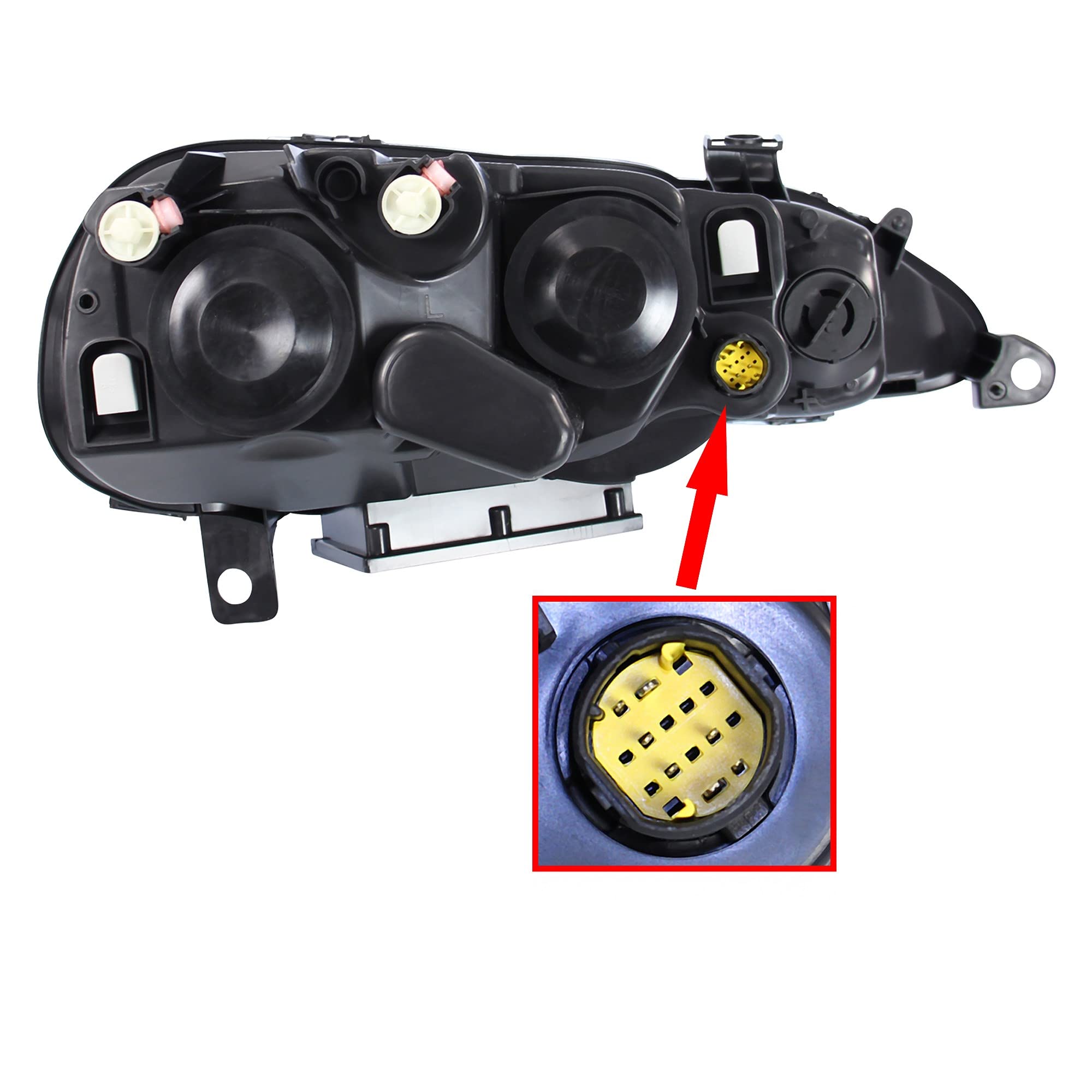 BESTPRICE 2x fari anteriori sinistro + destro, compatibili con ALFA ROMEO 147 (937_)