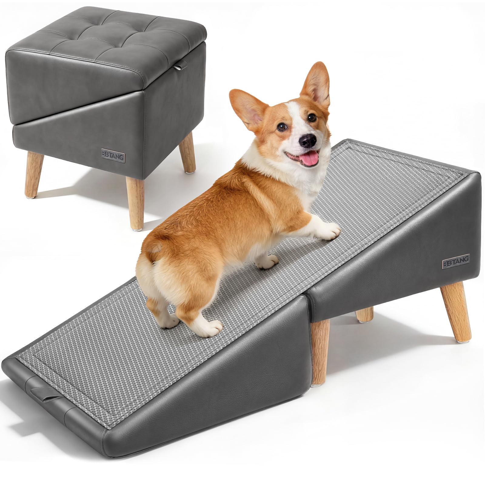 BBtang 2-in-1 Dog Ramp and Ottoman