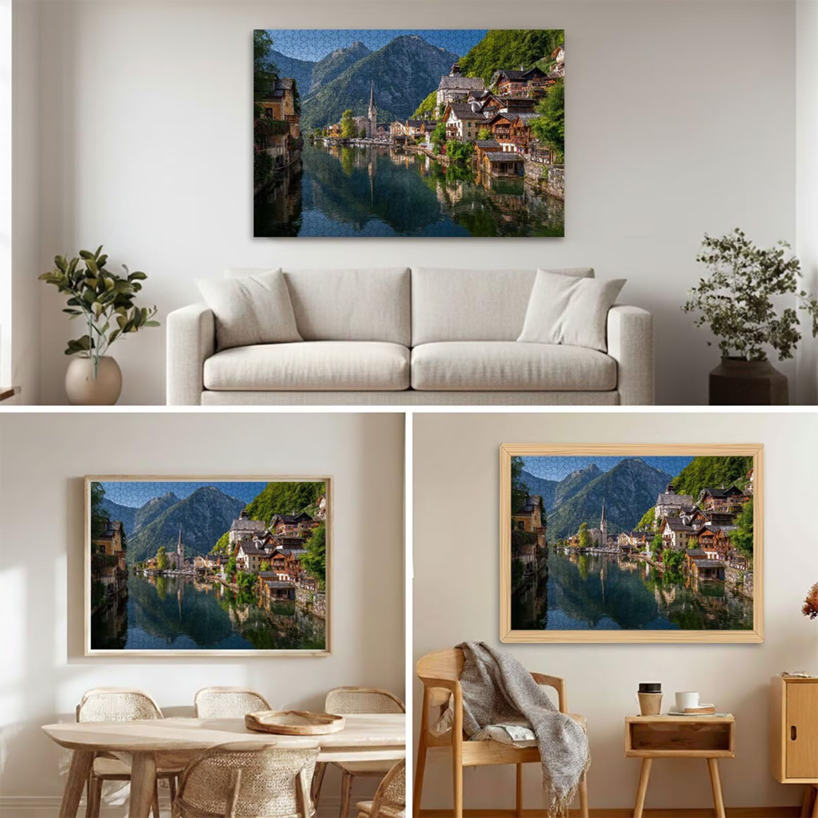 Puzzle 4000 Piezas Adultos Villa & Montaña, Rompecabezas con Letras Traseras y Póster, Pasatiempo Antiestrés, Decoración de Pared, Regalo Decorar Mujer Hombre, 147x105cm (14 Años +) P3#281