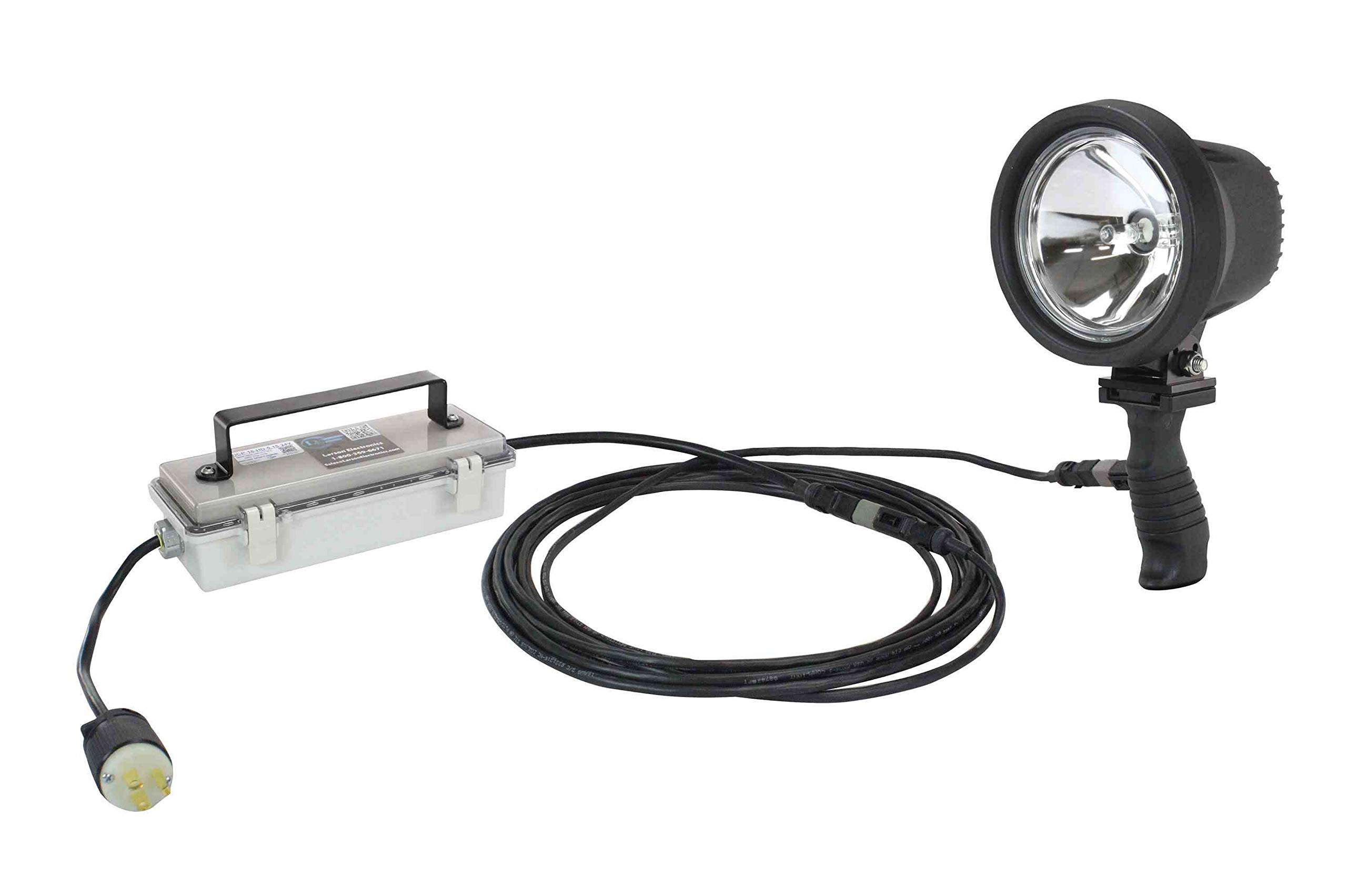 15 Million Candlepower - HID Handheld Spotlight - 120-277V AC - 25' Cord - 35W HID - Made in The USA
