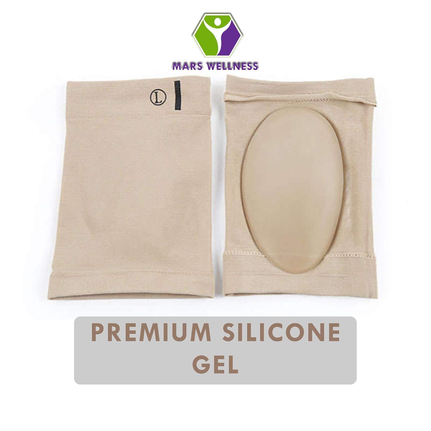 MARS WELLNESS Metatarsal Compression Arch Support Sleeve - Cushioned Gel Foot Sleeves - Flat Feet, Plantar Fasciitis, Foot Pain Relief, Heel Spurs - One Size Fits All - 2 Pairs - Image 3