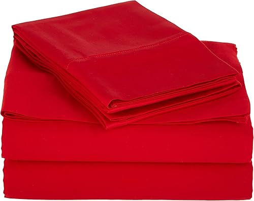 Goldfinch Juego de ropa de cama de 100% algodón egipcio de 500 hilos de 4 piezas, con bolsillo profundo de 25 a 28 pulgadas, patrón sólido (Queen,