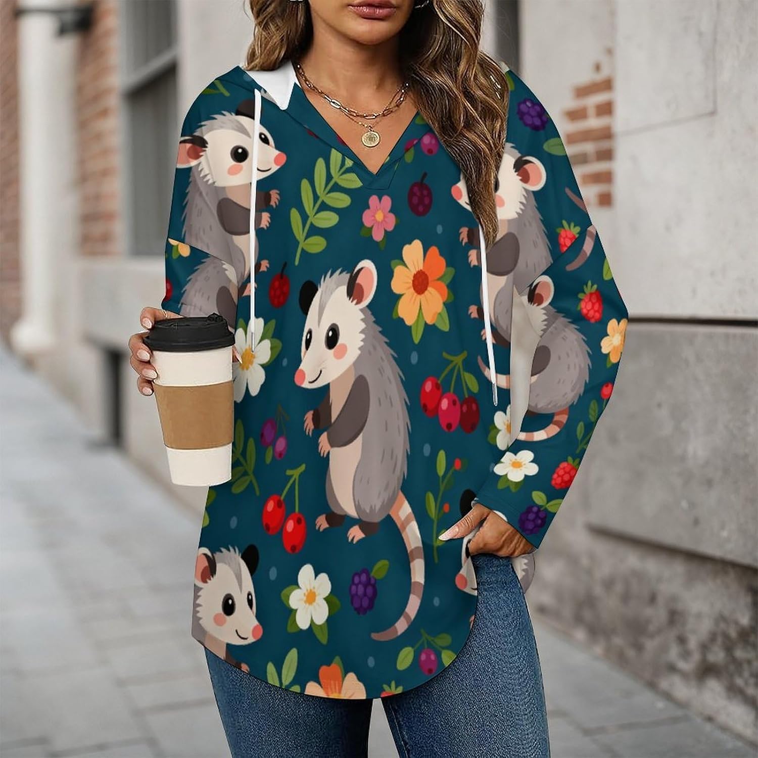 Women Fashion Tops Hoodies for Women Pullover Sweatshirts Casual Long SLeeve Shirts Loose Lightweight Workout