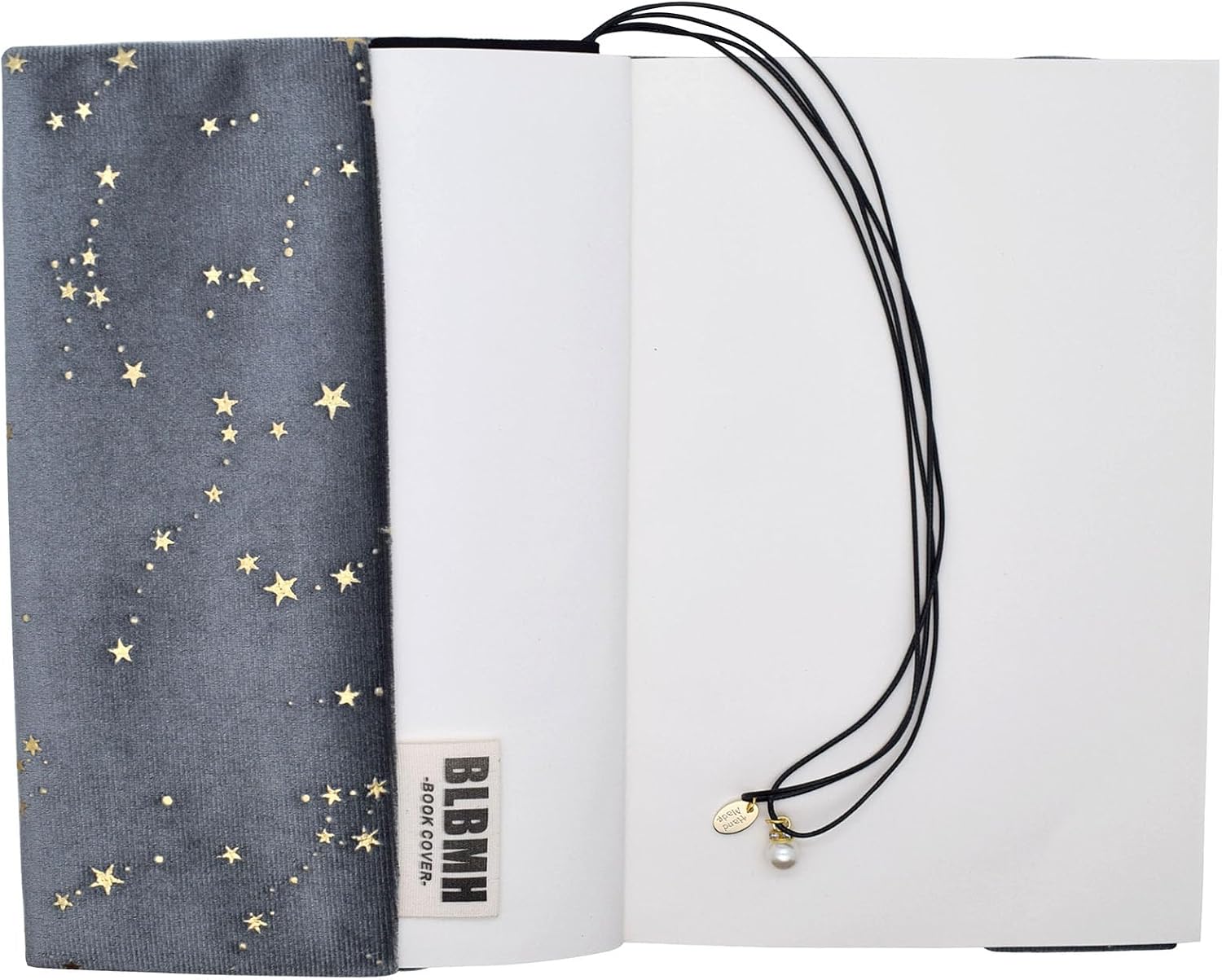 BLBMH 5x8 Fabric Book Covers for Paperbacks Quran Notebook - Velvet Grey image 4