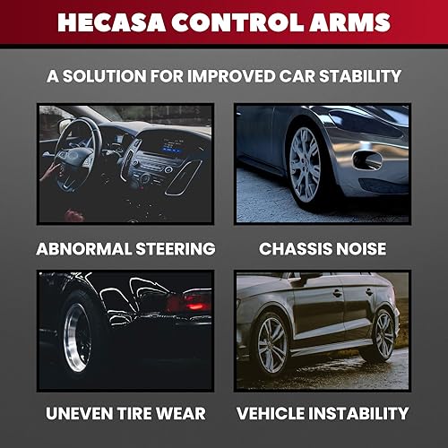 Miniatura 5 de HECASA Rear Tubular Control Arm Suspension Kit Compatible with 1979-2004 Ford Mustang Mercury Capri Cobra Upper Lower 4PCs - Red, (NN1466)