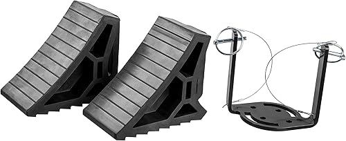 CURT 22802 - Calcadores de rueda HD, paquete de 2 con soporte de montaje