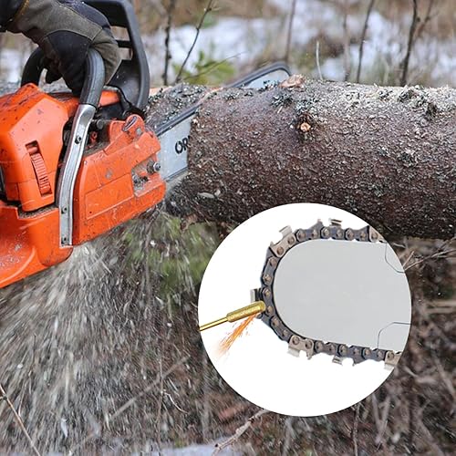 Miniatura 4 de Tenalleys 12 piezas de ruedas de afilado de diamante de titanio chapado de alta dureza, afilador de motosierra, piedra de molienda de motosierra,