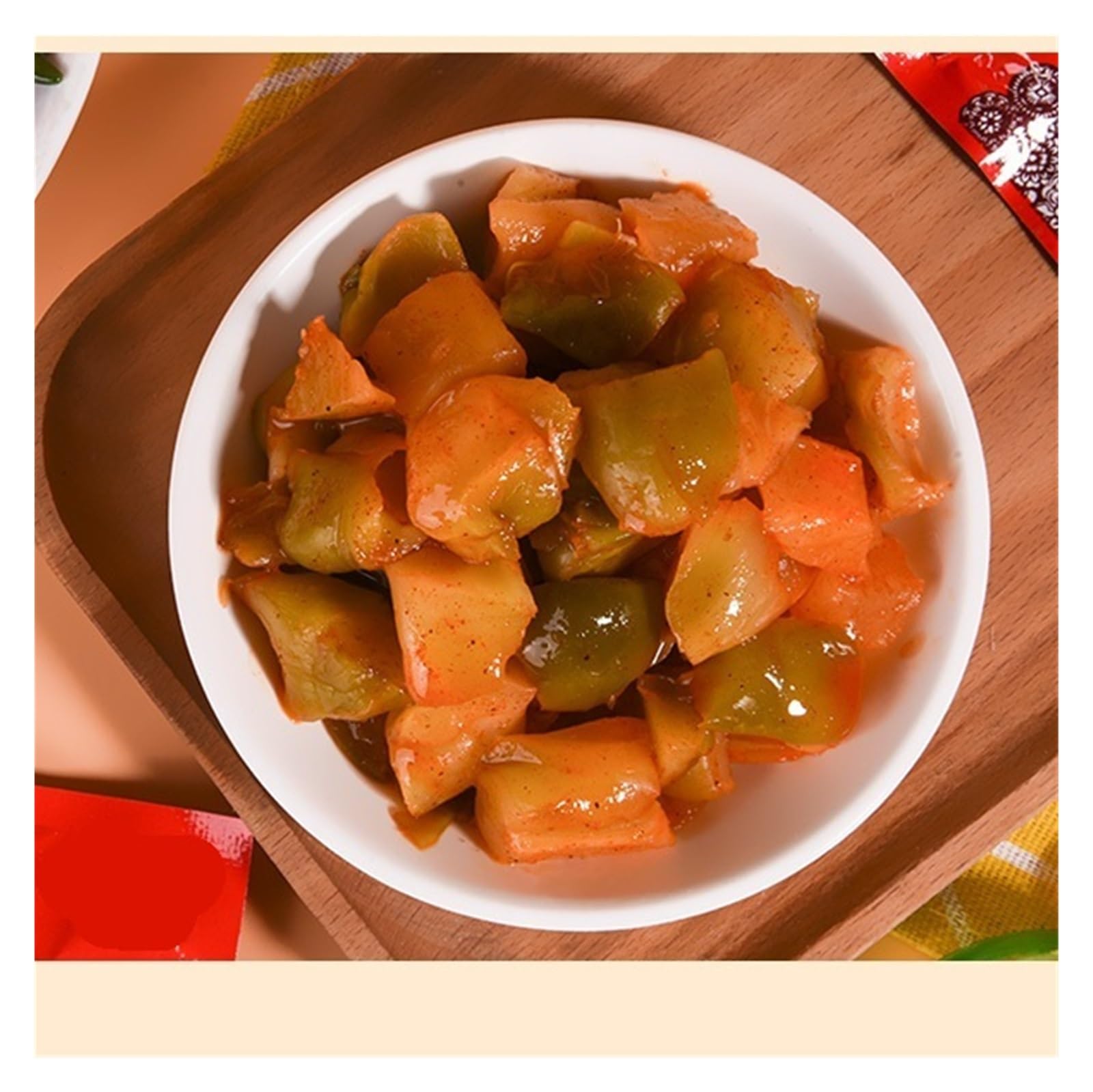 Frische und duftende eingelegte Senfknolle, 50 g x 5 Beutel, eine knusprige und köstliche Beilage, perfekt zu Reis(10bag,#1(50g))