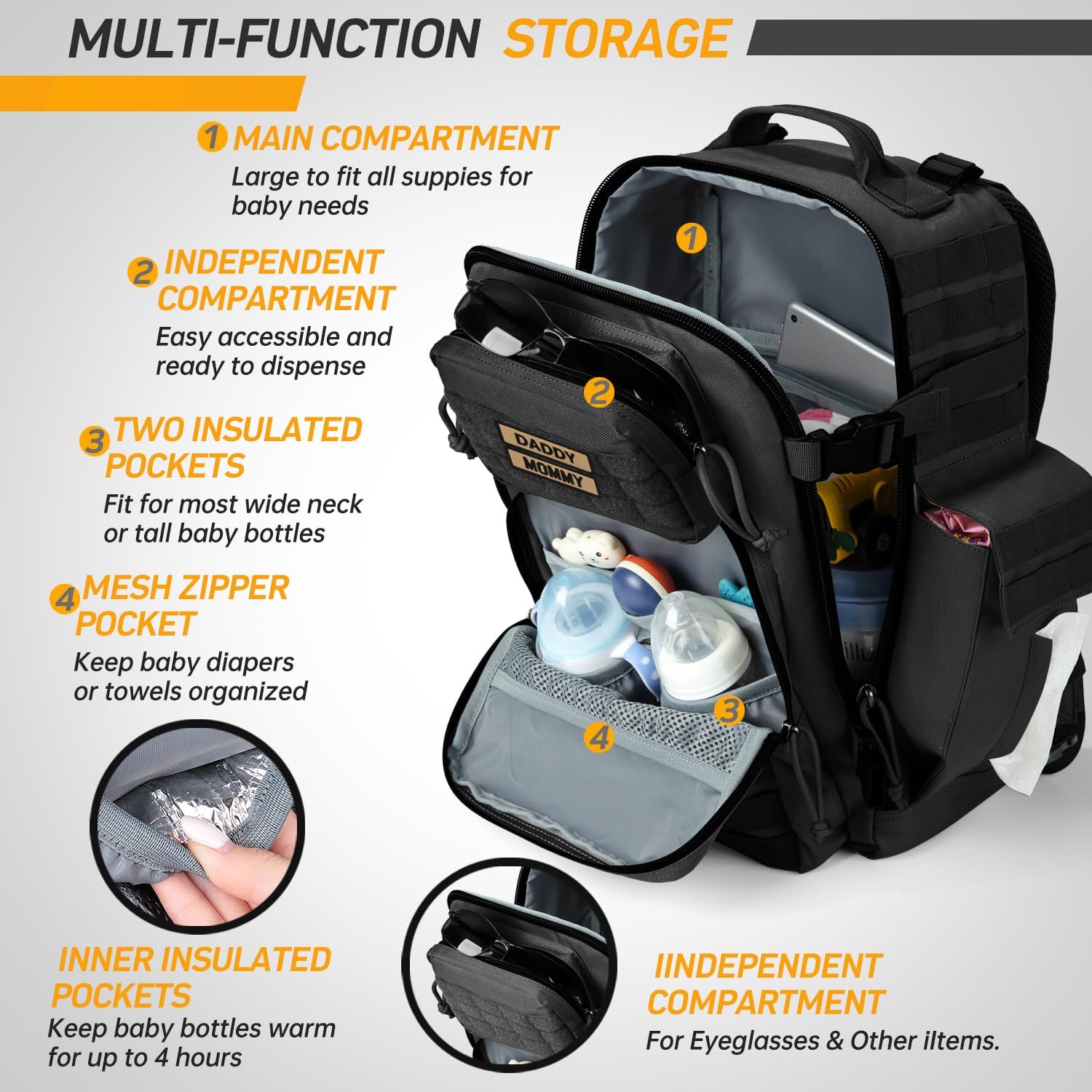 SHARKMOUTH Dad Diaper Bag for Men Military Baby Nigeria Ubuy