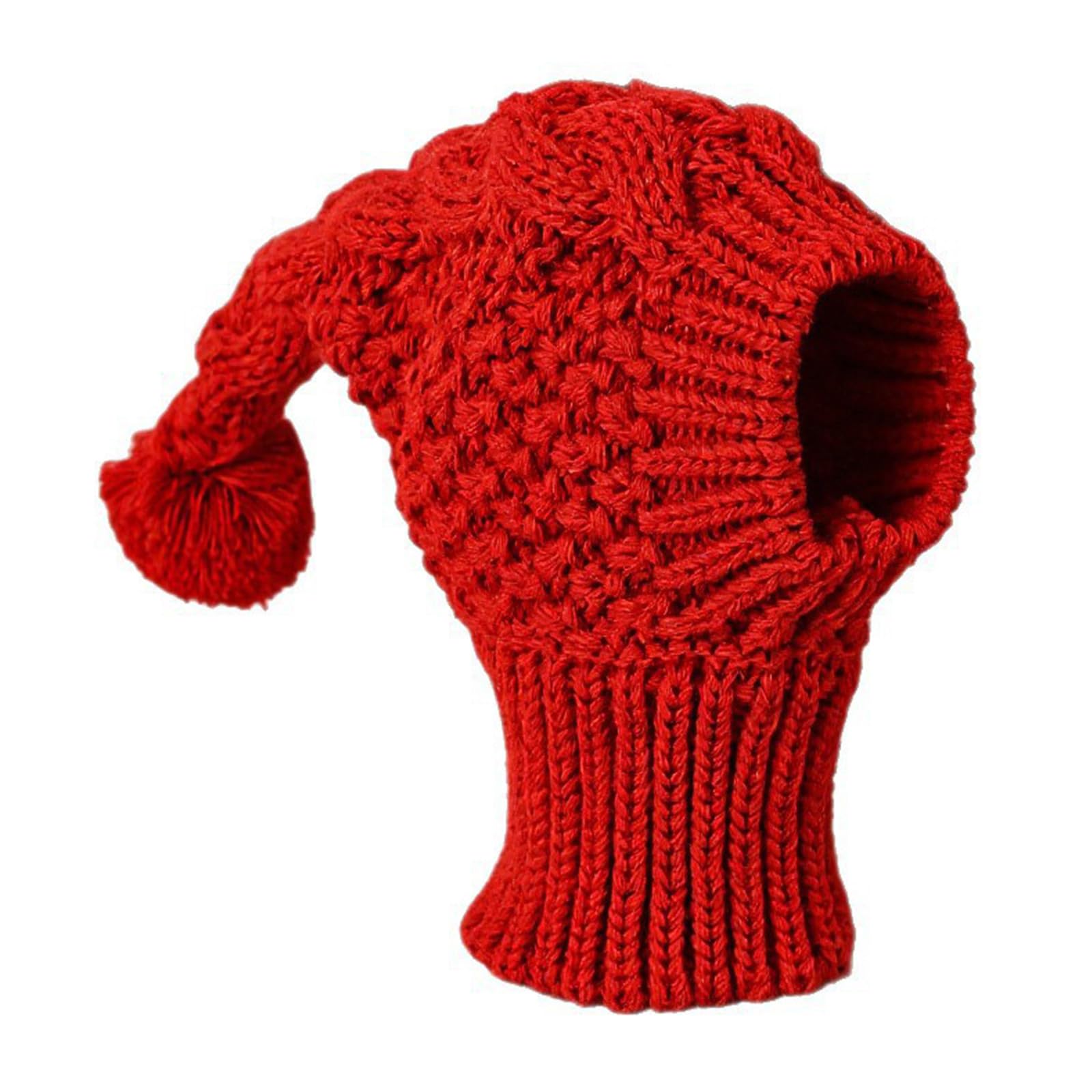 Fashion Dog Knitted Cap With Comfortable Wear Stretchy Pullover Hat For Whippets Italian Greyhounds Indoor Outdoor Use Knitted Dog Cap