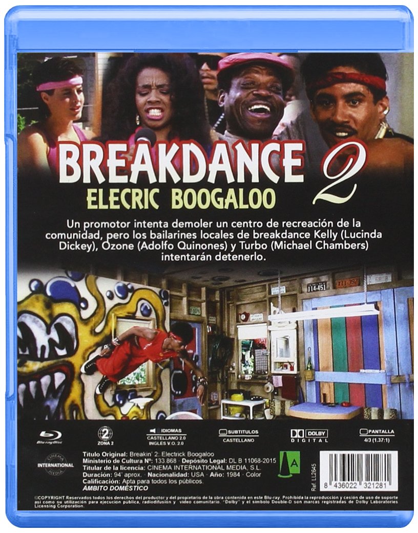 Breakdance 2 Electric Boogaloo [Bluray] Amazon.es Lucinda Dickey